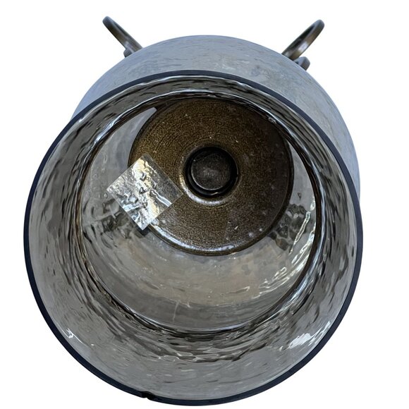 Home Essentials & Beyond 16" Wrought Iron Mercury Glass Hurricane Candle Holder - Picture 10 of 12